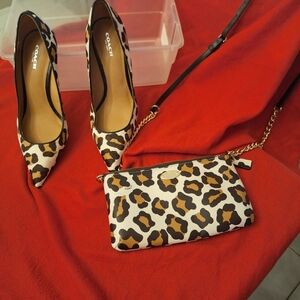 Coach Leopard Pattern Wristlet
